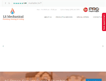 Tablet Screenshot of lsmechanical.com